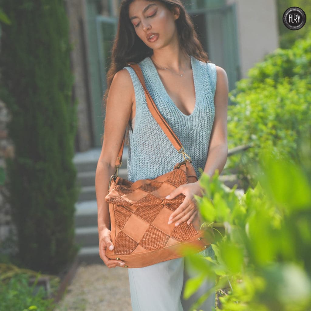 Borsa a spalla Misty in pelle Fury Bags#colore_cuoio