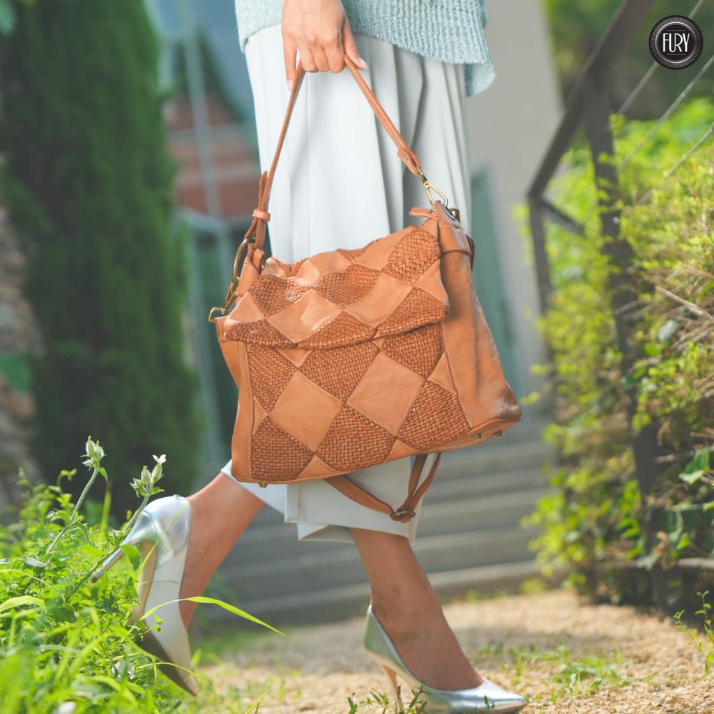 Borsa a spalla Misty in pelle Fury Bags#colore_cuoio