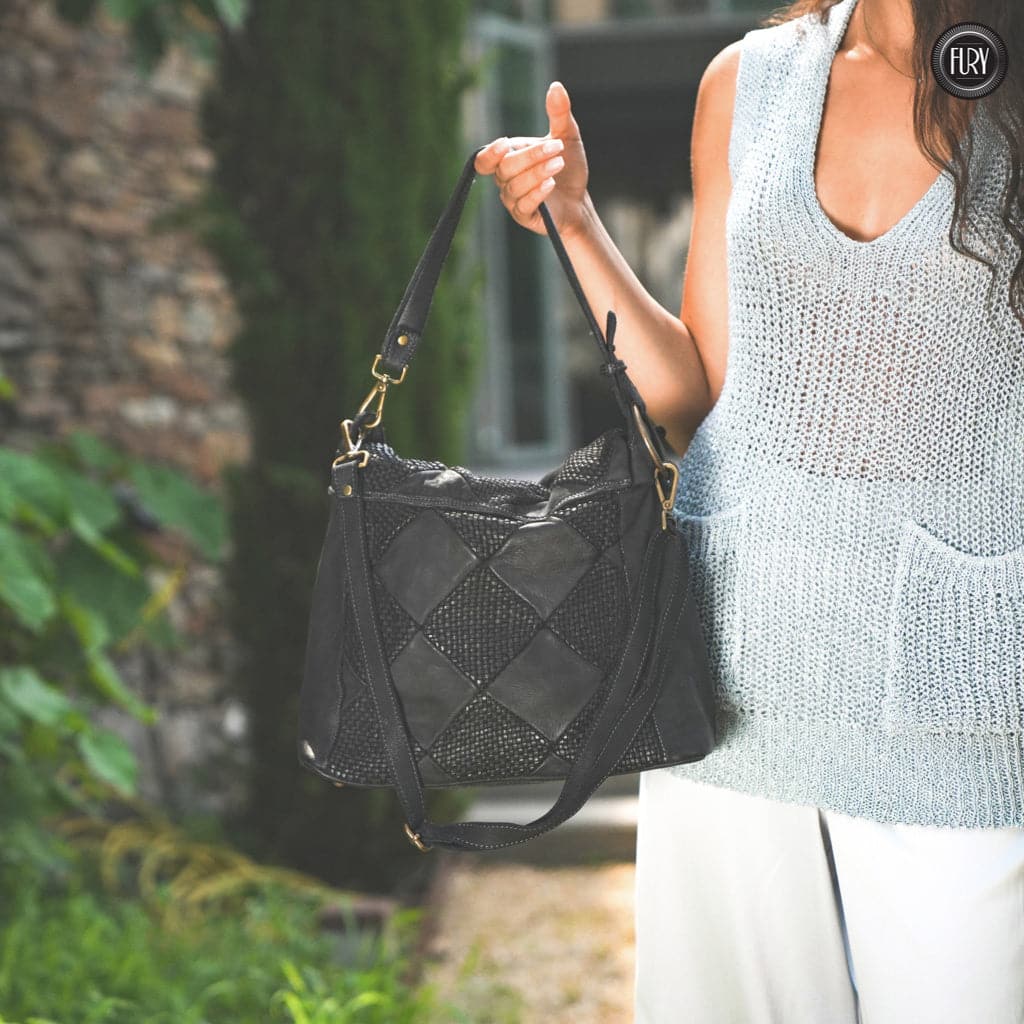 Borsa a spalla Misty in pelle Fury Bags#colore_nero