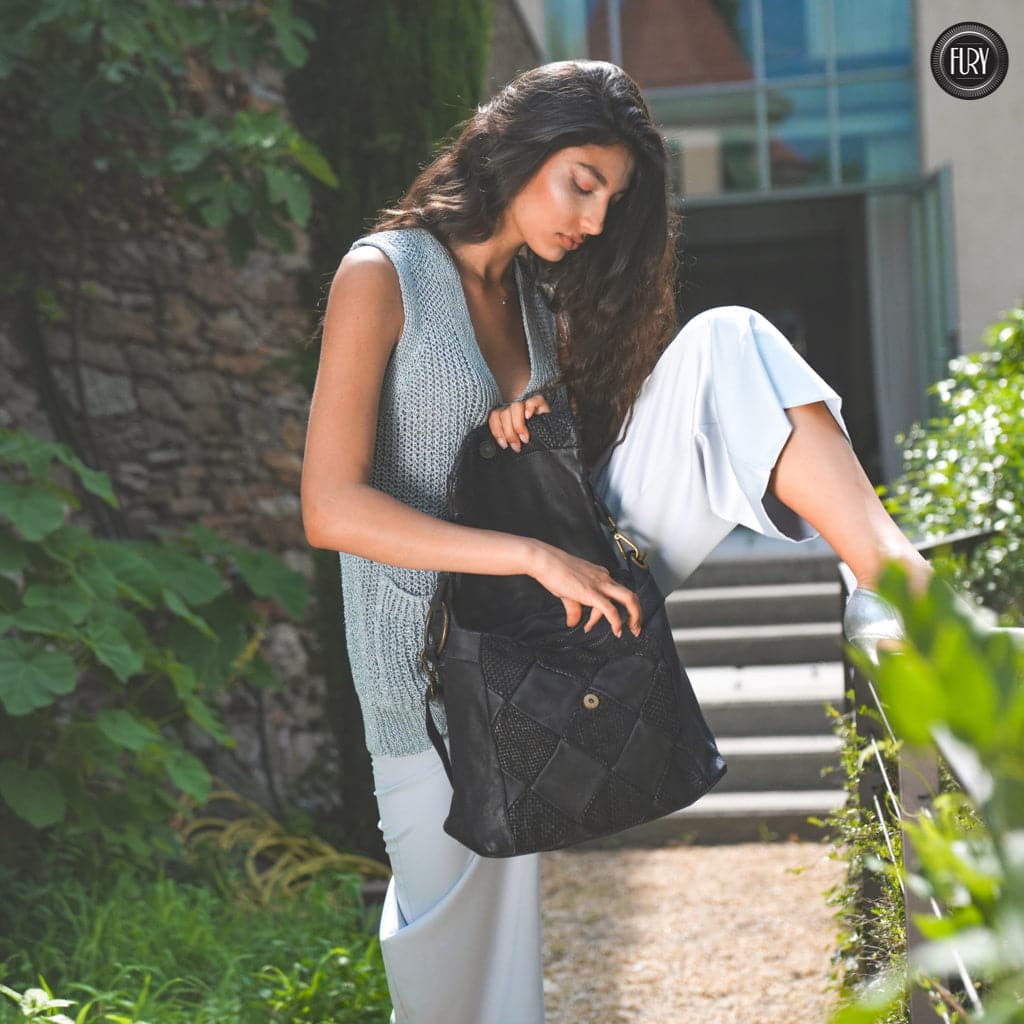 Borsa a spalla Misty in pelle Fury Bags#colore_nero