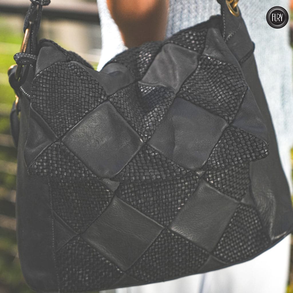 Borsa a spalla Misty in pelle Fury Bags#colore_nero