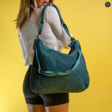 Borsa Ambra in pelle intrecciata Fury Ottanio