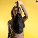 Borsa Ambra in pelle intrecciata Fury 