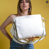 Borsa Astra in pelle Fury Bianco