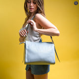 Borsa Astra in pelle Fury Azzurro
