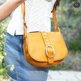 Borsa Flora in pelle Fury#colore_senape