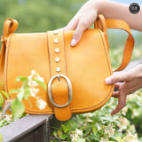 Borsa Flora in pelle Fury#colore_senape