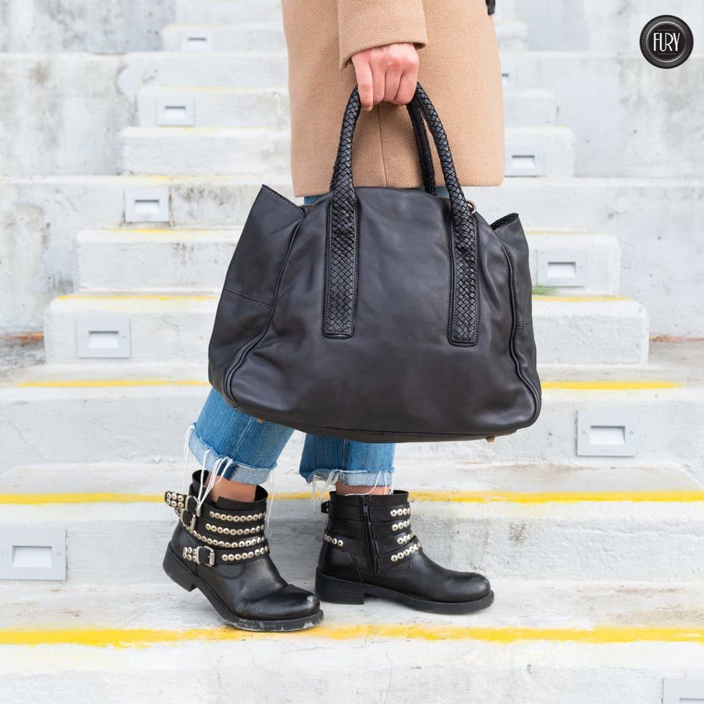 Borsa Mosca in pelle Fury Bags#colore_nero