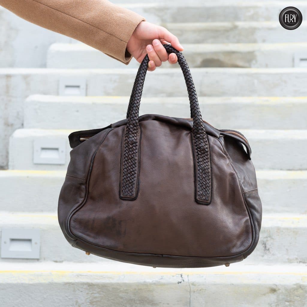 Borsa Mosca in pelle Fury Bags#colore_testa-di-moro