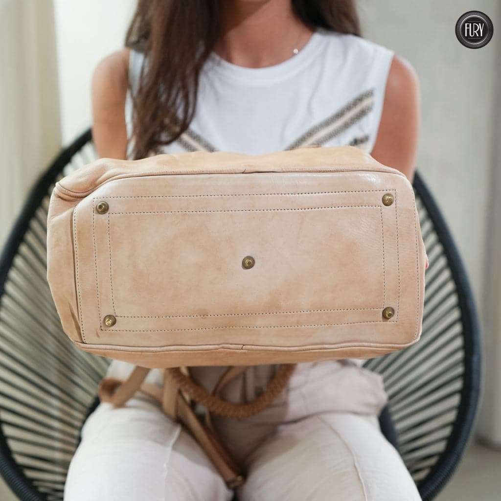 Borsa Mosca in pelle Fury Bags#colore_beige