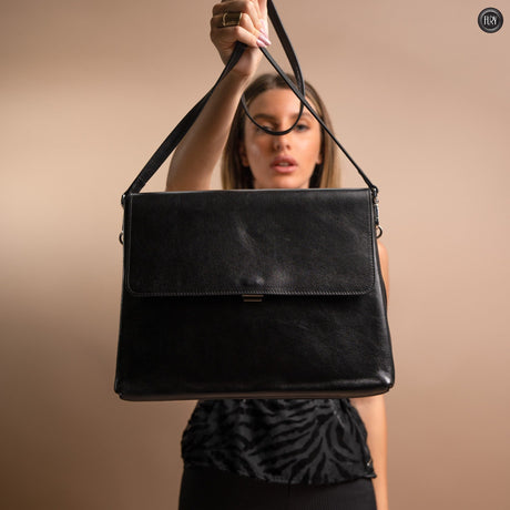 Borsa Mubi in pelle Fury Bags Nero