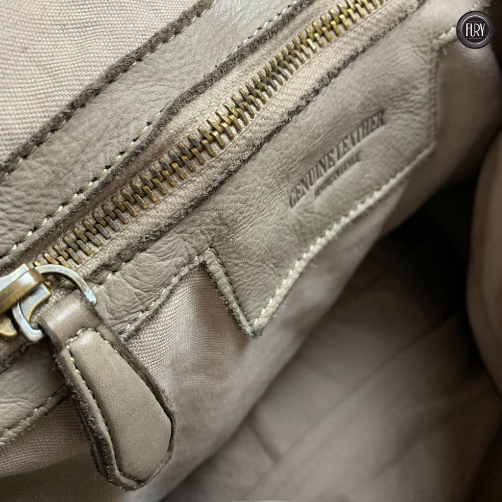 Borsa Rubi in pelle intrecciata Fury Bags#colore_taupe