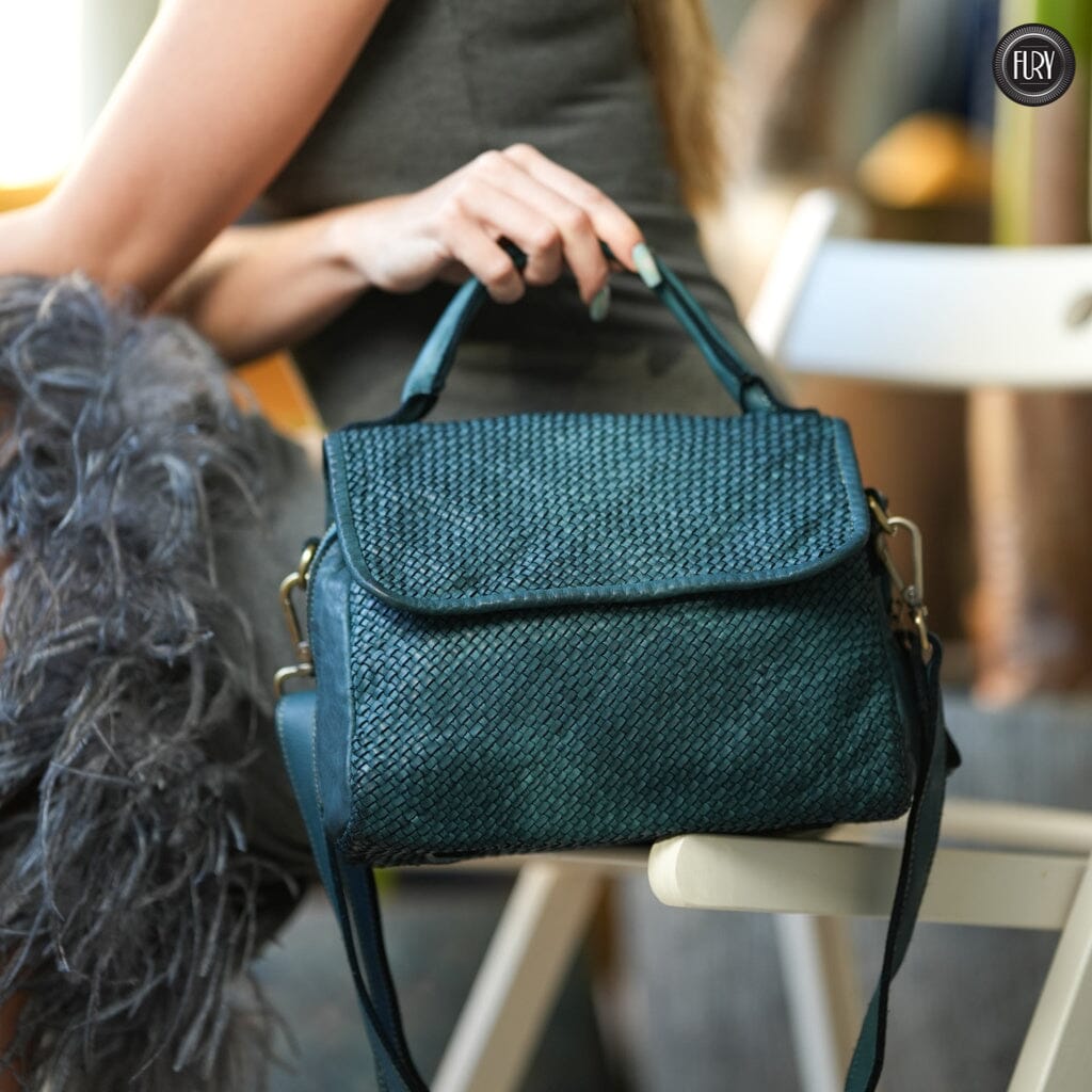 Borsa Siena in pelle intrecciata - Preordine - Fury