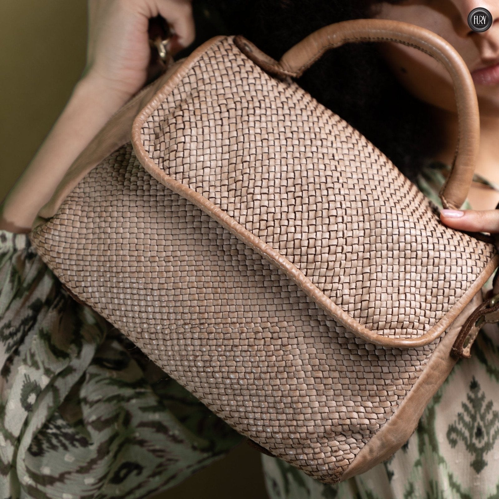 Borsa Siena in pelle intrecciata - Preordine - Fury