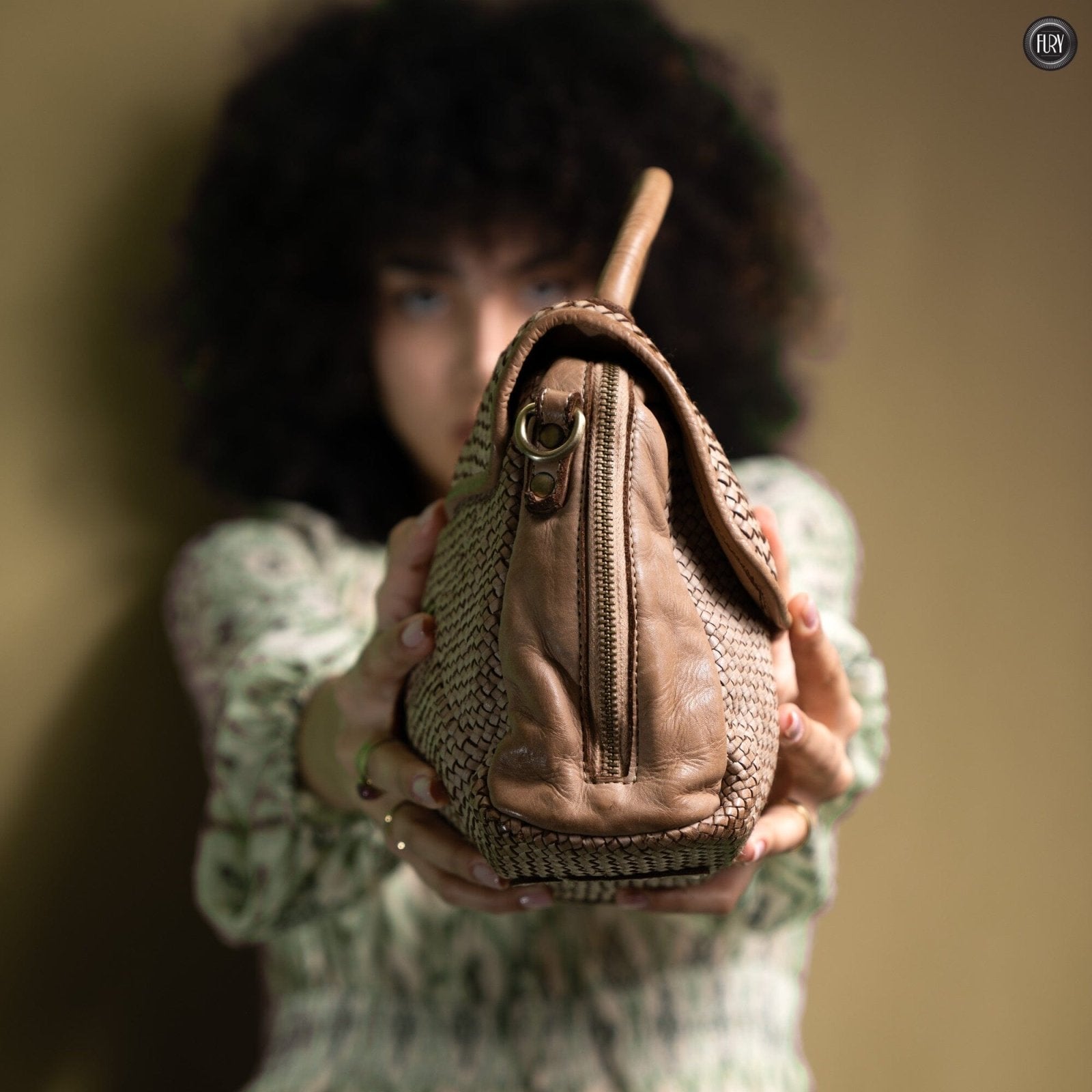 Borsa Siena in pelle intrecciata - Preordine - Fury