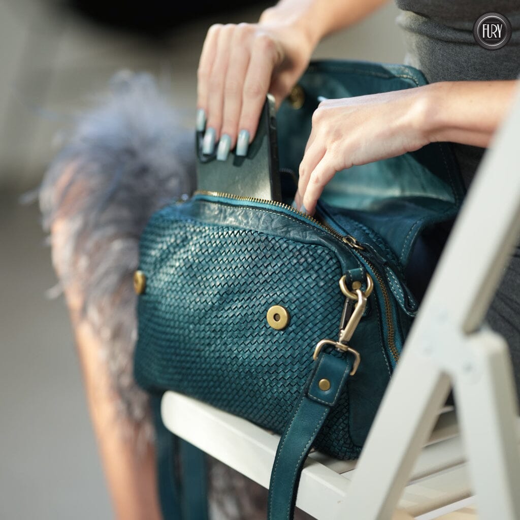 Borsa Siena in pelle intrecciata - Preordine - Fury