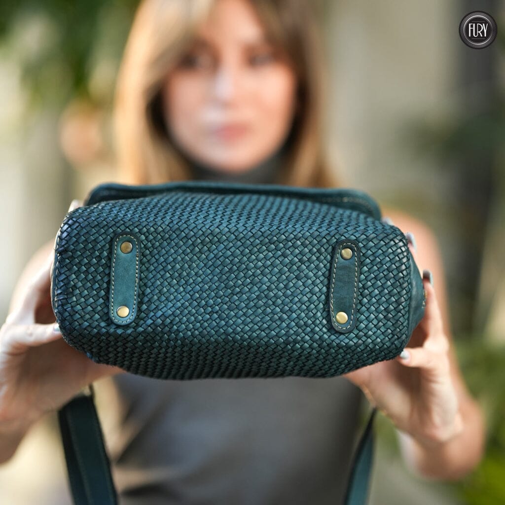 Borsa Siena in pelle intrecciata - Preordine - Fury