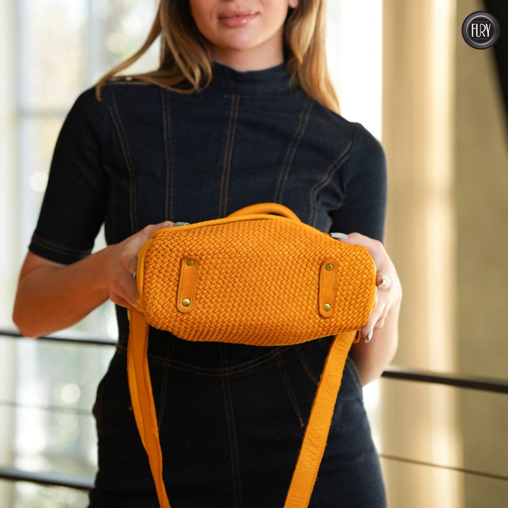 Borsa Siena in pelle intrecciata - Preordine - Fury