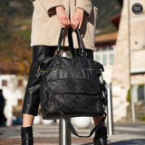 Borsa Tessa in pelle intrecciata Fury Nero