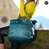 Borsa Tessa in pelle intrecciata Fury 