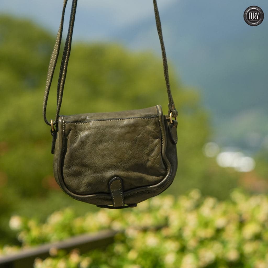 Borsetta Corinna in pelle Fury#colore_verde-militare