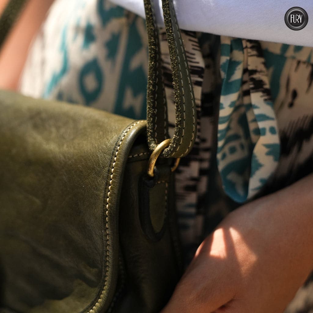 Borsetta Corinna in pelle Fury#colore_verde-militare
