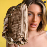 Borsetta Liza in pelle intrecciata Fury 