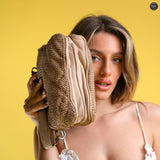 Borsetta Liza in pelle intrecciata Fury 