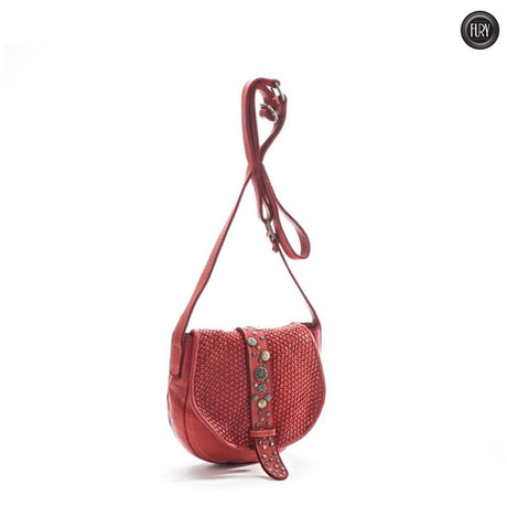 Borsetta Milano in pelle intrecciata Fury Bags#colore_rosso