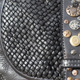 Borsetta Milano in pelle intrecciata Fury Bags#colore_nero