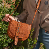 Borsetta Milano in pelle intrecciata Fury Bags#colore_cuoio
