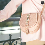 Borsetta Milano in pelle intrecciata Fury Bags#colore_cipria