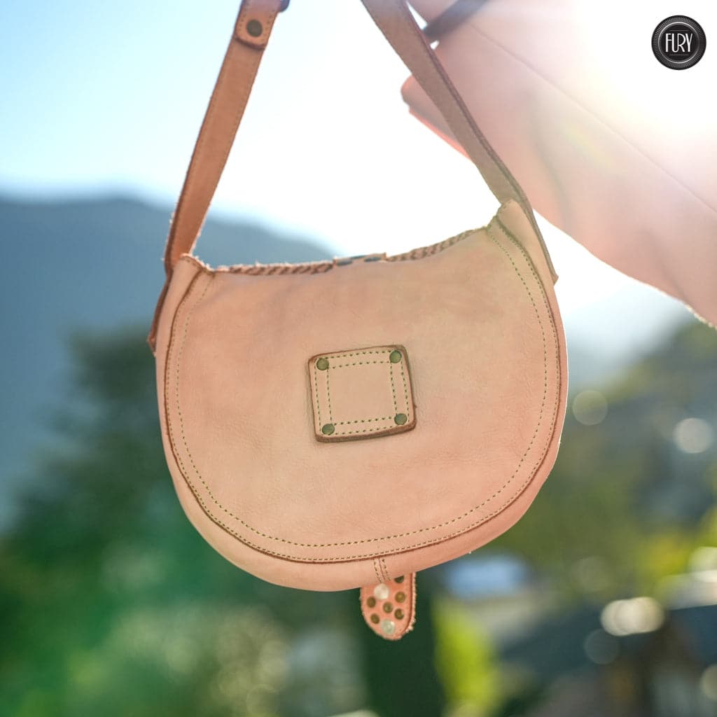 Borsetta Milano in pelle intrecciata Fury Bags#colore_cipria