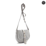 Borsetta Milano in pelle intrecciata Fury Bags#colore_grigio