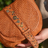 Borsetta Milano in pelle intrecciata Fury Bags#colore_cuoio
