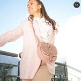 Borsetta Milano in pelle intrecciata Fury Bags#colore_cipria