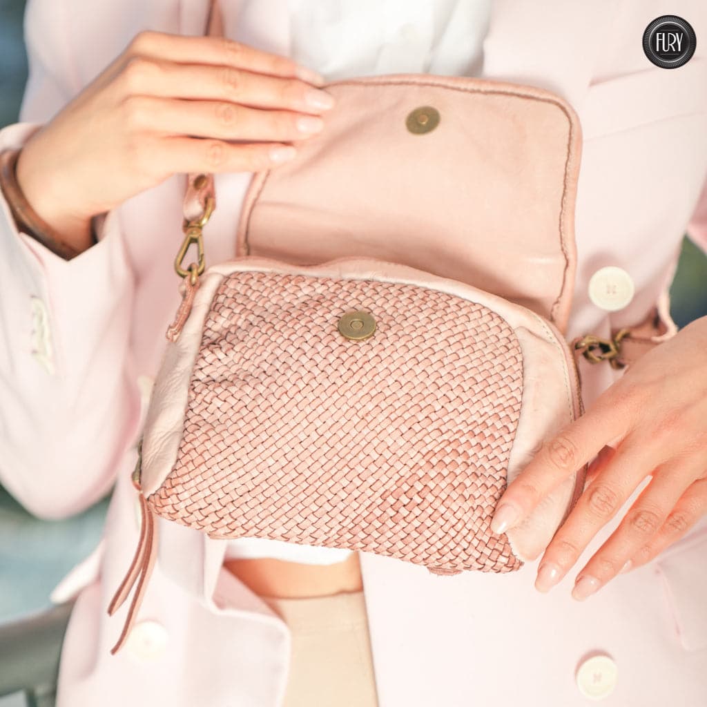 Borsetta Siena in pelle intrecciata - Fury