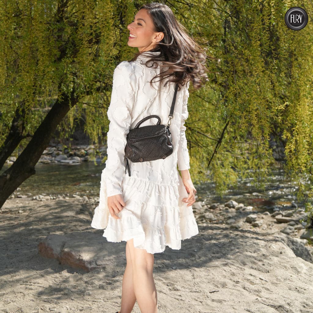 Borsetta Siena in pelle intrecciata - Fury