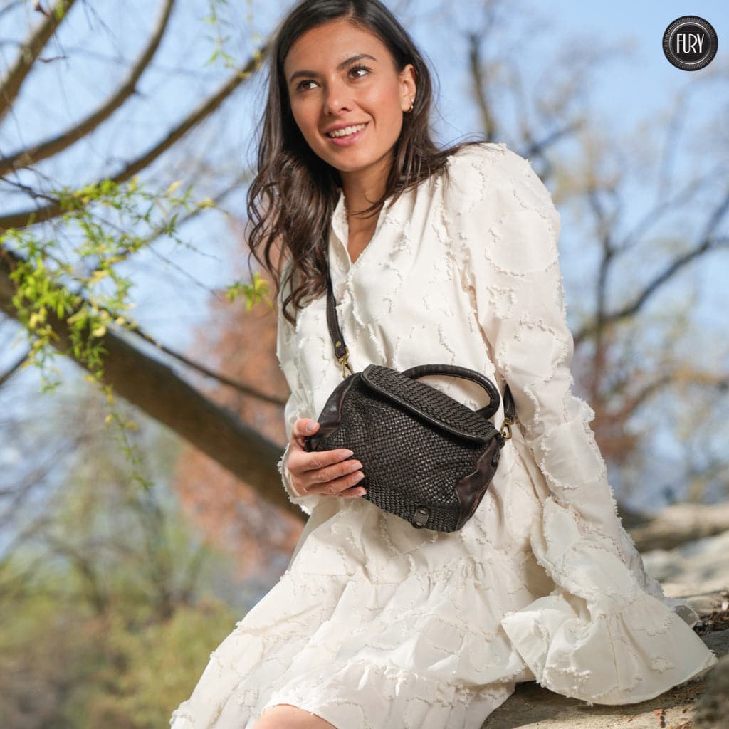 Borsetta Siena in pelle intrecciata - Fury