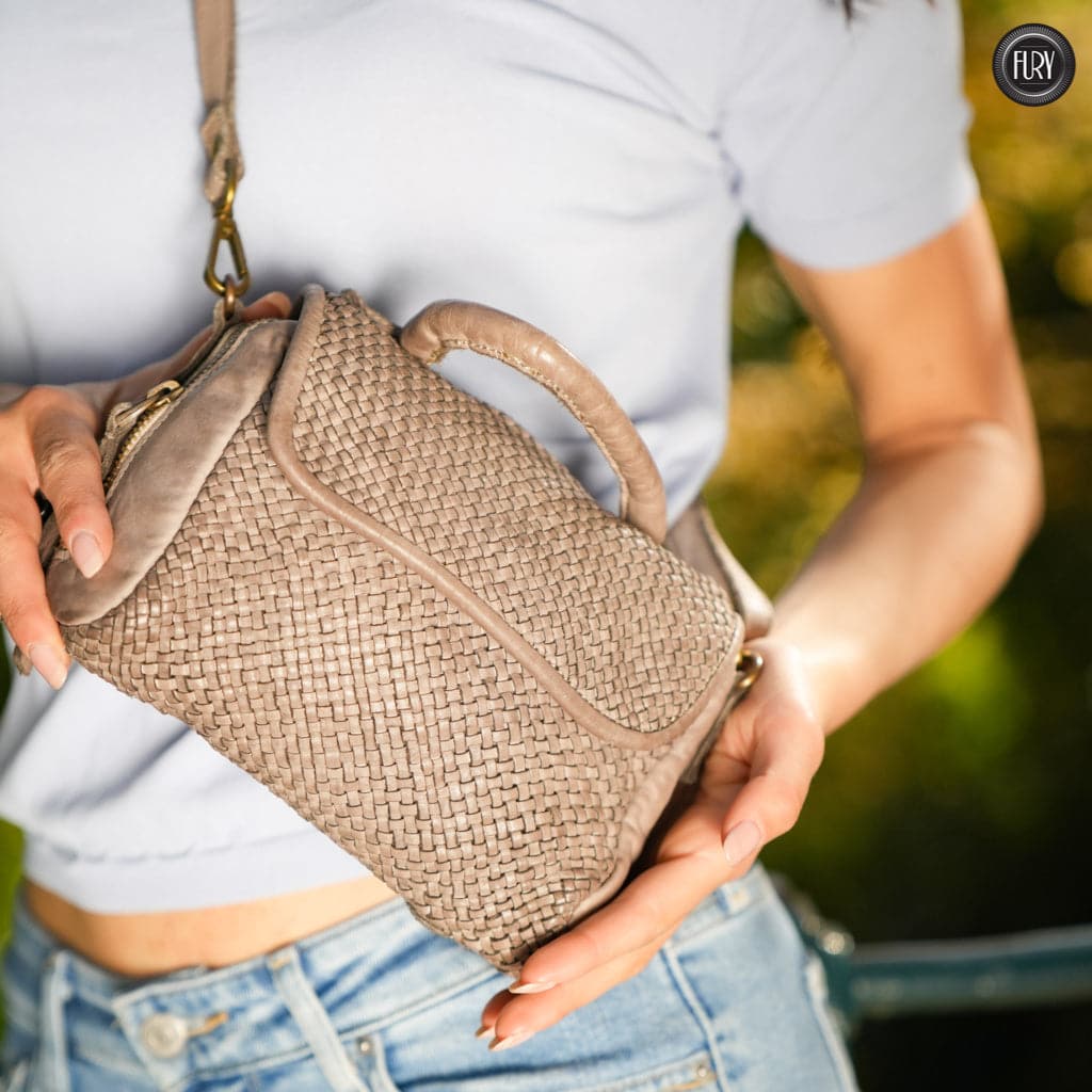 Borsetta Siena in pelle intrecciata - Fury