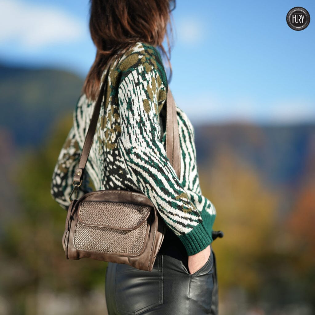 Borsetta Torino in pelle intrecciata - Fury