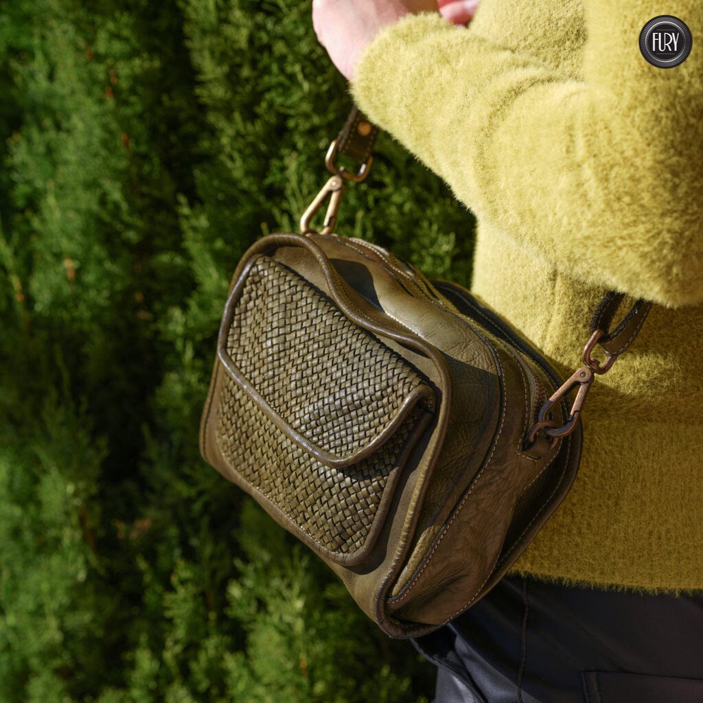 Borsetta Torino in pelle intrecciata - Fury