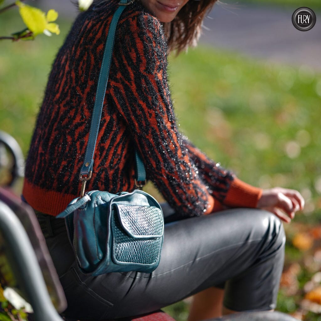 Borsetta Torino in pelle intrecciata - Fury