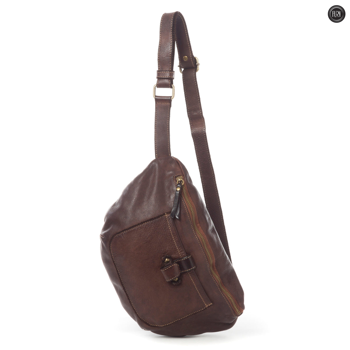 Marsupio Taylor in pelle Fury Testa di moro