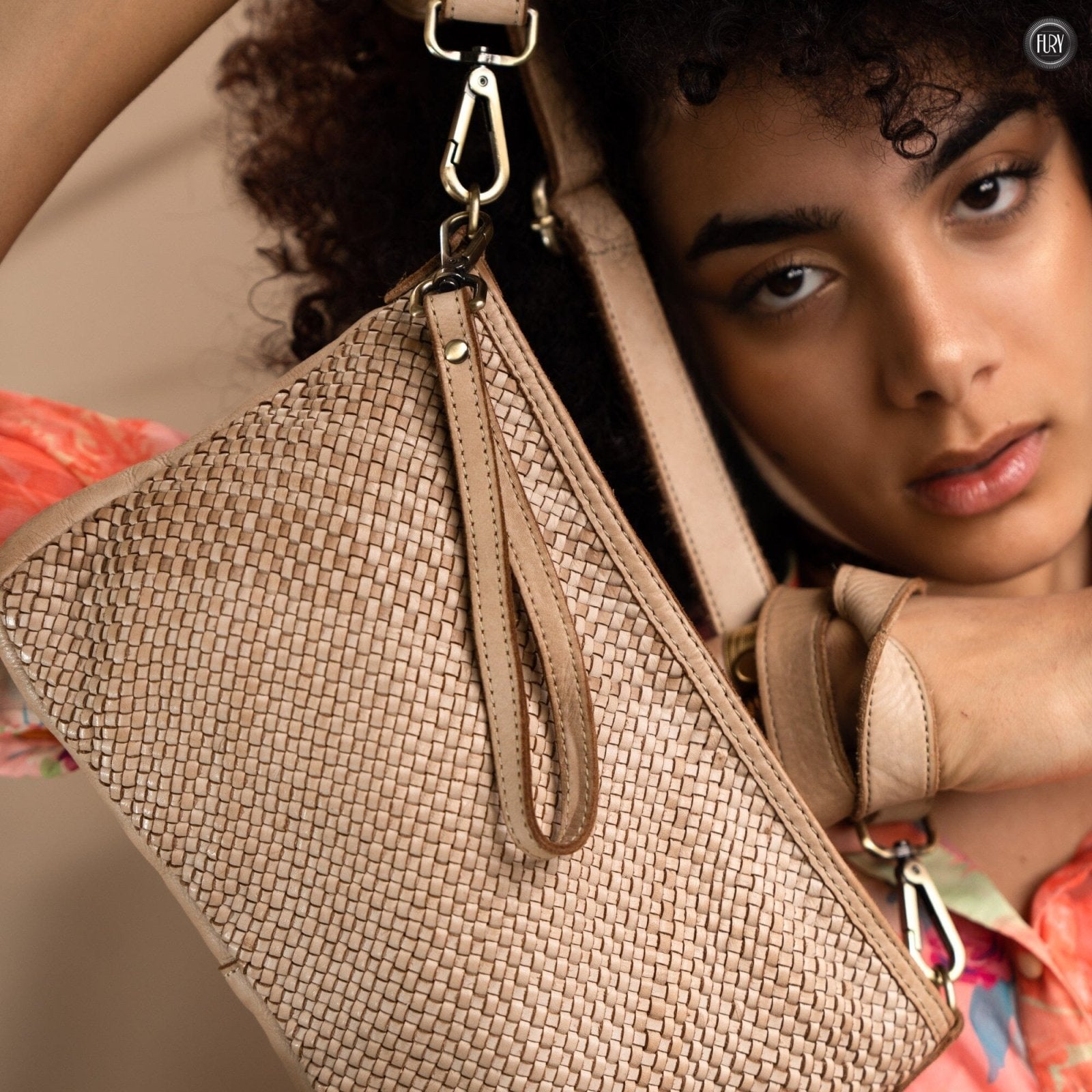 Pochette Diana in pelle intrecciata - Fury