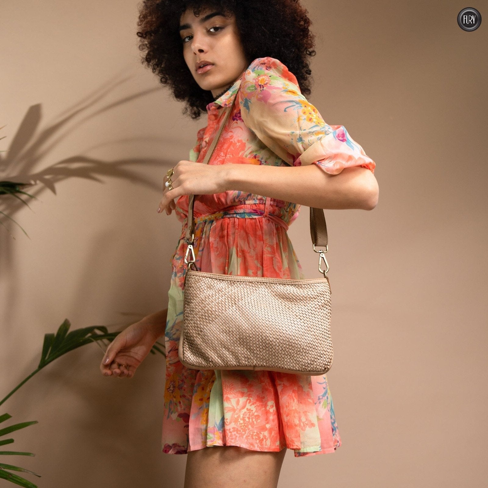 Pochette Diana in pelle intrecciata - Fury