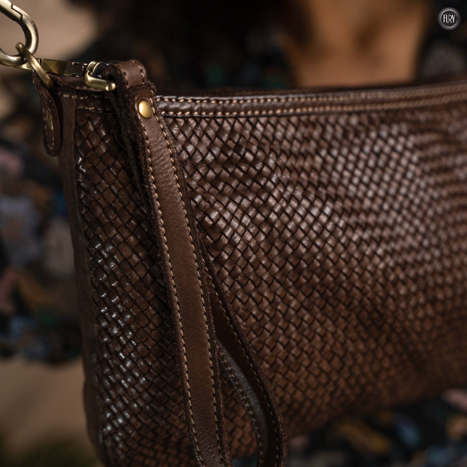 Pochette Diana in pelle intrecciata - Fury