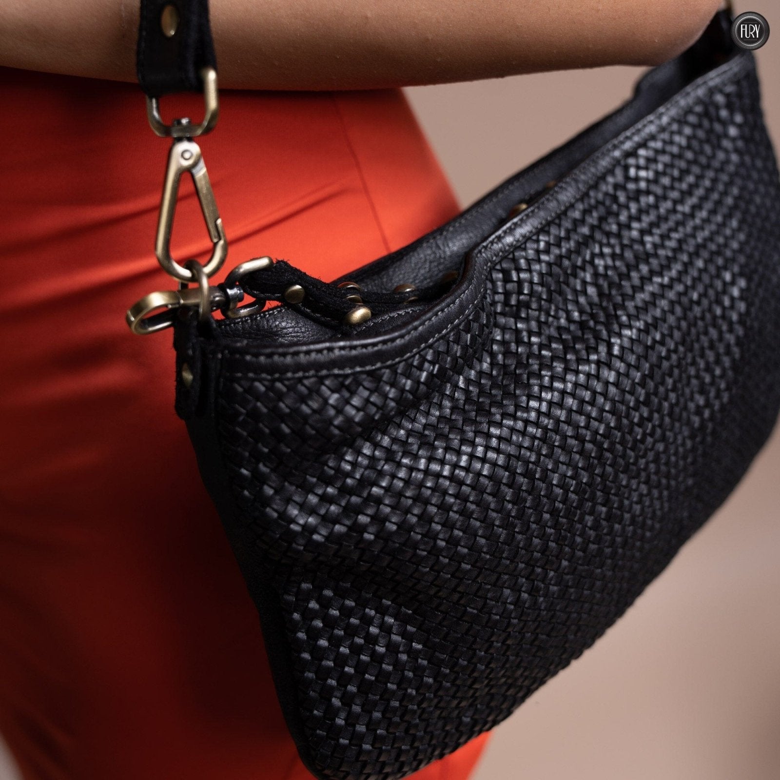 Pochette Diana in pelle intrecciata - Fury