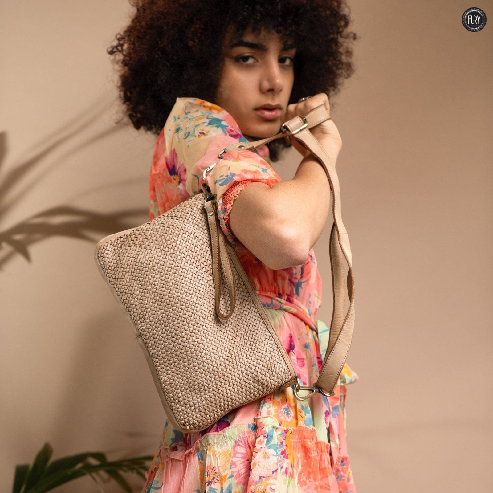 Pochette Diana in pelle intrecciata - Fury