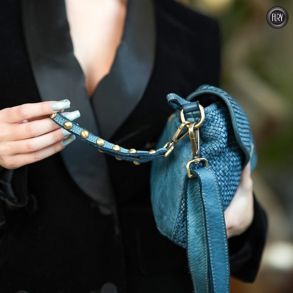 Pochette Sofia in pelle intrecciata - Fury